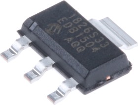 Фото 1/2 MCP1826S-3302E/DB, Fixed LDO Voltage Regulator - 2.3V to 6V in - 250mV Dropout - 3.3Vout - 1Aout - SOT-223 - 4-Pin(3+Tab).