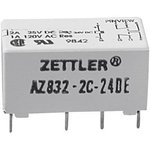 AZ832-2C-24DE, Реле: электромагнитное, DPDT, Uобмотки: 24ВDC, 1A/120ВAC, 2A/30ВDC