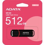 Флеш Диск A-Data 512GB AUV150 AUV150-512G-RBK USB3.0 черный