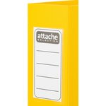 Папка-регистратор А4 80мм Attache на резинке, полифом, желтый