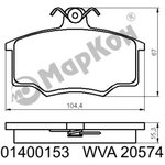 01400153, Колодки тормозные дисковые