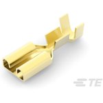 42281-1, Клемма ножевая 6.3мм, гнездо, провод 0.8-2,08 (контакт для розетки ...