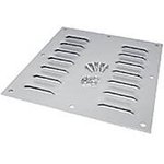 1481L44, Steel Louvered Ventilating Plate, Gray