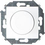 Simon 15 Белый Светорегулятор поворотно-нажимной, 500Вт, 230В, винт.зажим