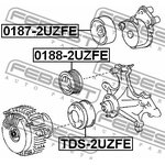 0188-2UZFE, Ролик TOYOTA LAND CRUISER 100 FZJ10#,HDJ100 ...