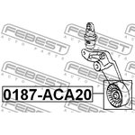 0187-ACA20, Ролик натяжителя TOYOTA COROLLA/FIELDER CE121,NZE12#,ZZE12# ...