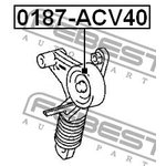 Ролик натяжной TOYOTA RAV4 2005.11-2012.12 FEBEST 0187-ACV40