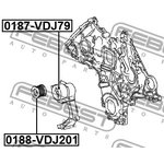 0187-VDJ79, Ролик натяжной приводного ремня
