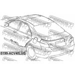 0199-ACV40LUG, TRUNK LOCK DRIVE CABLE