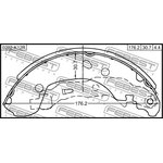 0202-k12r, Колодки торм.задн. бараб. Nissan Micra Note