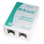 D-Link DSL-30CF/RS Сплиттер ADSL2+ Annex A c телефонным кабелем 12 см