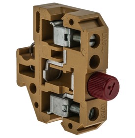 Фото 1/6 0211120000, Weidmuller SAKS Series Yellow Fused DIN Rail Terminal, 10mm², Single-Level, Screw Termination, Fused