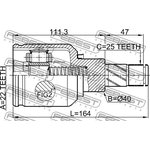 2411-FLUELH, Шрус внутренний левый 22x39.7x26