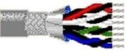 Фото 1/2 8306 060100, Multi-Conductor Cables 22AWG 6PR SHIELD 100ft SPOOL CHROME