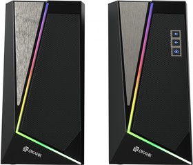 Фото 1/9 Колонки Oklick OK-125, 2.0, черный [1458489]