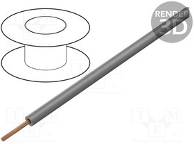 LGY0.35/25-GY, Провод; LgY; многопров; Cu; 0,35мм2; серый; ПВХ; 300/500В; 25м