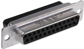 865625SLTLF, D-Sub PL 25 POS 2.76mm Crimp ST Panel Mount