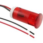 QS123XXHR220, Светодиодный индикатор в панель, фиксация защелкой, Красный ...