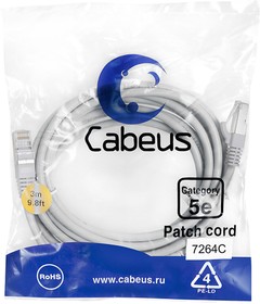 Патч-корд Cabeus PC-FTP-RJ45-CAT.5E-3M, 3м