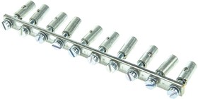 Фото 1/2 0457400000, Weidmuller SAK Series Jumper Bar for Use with DIN Rail Terminal Blocks, 57A