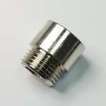 Гайка удлинительная НР/ВР 1/2" х 15 мм, никелированная 1648604