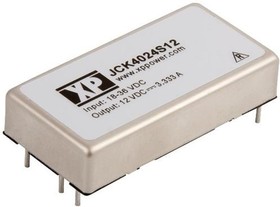 JCK4012S05, Isolated DC/DC Converters - Through Hole DC-DC CONVERTER, 40W, 2:1, 2"X1"