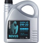 Моторное масло NOVUS URBAN 0W-20 (ESTER+AN+VHVI) API SP, ILSAC GF 6A, URB202304