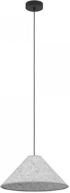 Eglo 43984 Подвесной светильник (люстра) ALSAGER, 1X40W (E27), ?410, сталь, черный / фетр, серый