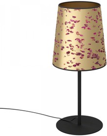 Eglo 390294 Настольная лампа CASTUERA, 1X25W (E27), H470, сталь, черный / бумага с розовыми лепестками, з