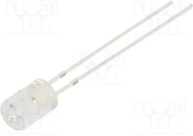 OSY5PA5GA1B-5V, LED; 5mm; yellow; 500?750mcd; 100°; Front: flat; 5V; Pitch: 2.54mm