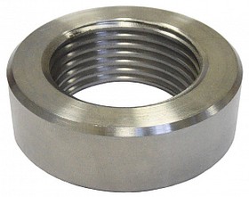Приварная бобышка, резьба 1/2" G (цилиндрическая), сталь, L=16 мм