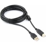 CCF-USB2-AMBM-10, USB2.0 cable , AM/BM, dualscreen, fer.ring, Pro, 3m, black, package