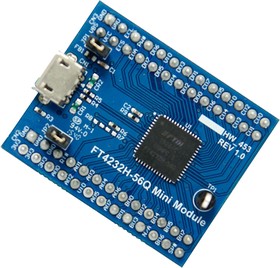 FT4232H-56Q MINI MDL, Mini-Module USB to Serial/FIFO (Quad) Evaluation Board