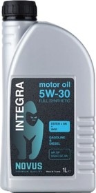 Фото 1/5 Моторное масло NOVUS INTEGRA 5W-30 (ESTER+AN+VHVI) ILSAC GF 5/6A, 1 л INT202301