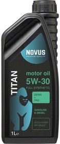 Фото 1/5 Моторное масло NOVUS TITAN 5W-30, (PAO+Ester) A3/B4, 1 л TIT201801