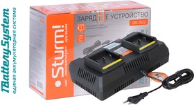 Фото 1/4 SBC1822 зарядное устройство Sturm! 1BatterySystem 18 В, 2 x 4 А для двух батарей