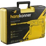 HRH0822RE Перфоратор Hanskonner,600 Вт,3 реж,2.2 Дж,0-5500 уд/м,0-1700 об/м,4м ...