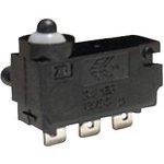 ZM50E20A01, Micro Switch ZM, 5A, 1CO, 1.43N, Pin Plunger