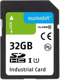 SFSD032GL2AM1TO- I-ZK-22P-STD, Flash Memory Card, 3D pSLC, SDHC Card, UHS-1, Class 10, 32 GB, S-56 Series