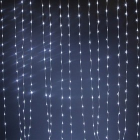Фото 1/2 Гирлянда Водопад 2,2х3 метра 528 светодиодов, белый, с эффектом стекания LDCL528C-W