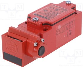 XCSB701, Safety switch: key operated; XCSB; NC x2 + NO; IP67; metal; red
