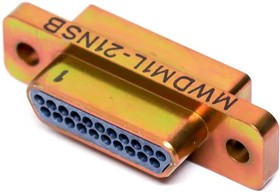 MWDM1L-15SCBRP-.110, D-Sub Micro-D Connectors 15P SOCKET CADMIUM MICRO D