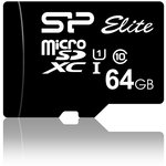 Флеш карта microSD 64GB Silicon Power Elite microSDXC Class 10 UHS-I ...