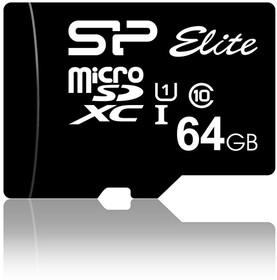 Флеш карта microSD 64GB Silicon Power Elite microSDXC Class 10 UHS-I (SP064GBSTXBU1V10)