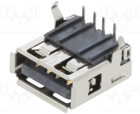 SS-52100-001, Socket; USB B; PIN: 4; THT; angled 90°; USB 2.0