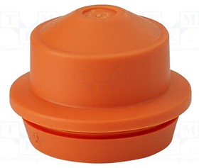 EDKF-25, Grommet; elastomer thermoplastic TPE; orange; 9?17mm; IP65,IP66