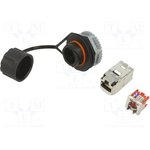 IAEBH5ES, Socket; RJ45; PIN: 8; Cat: 5e; shielded; Layout: 8p8c; IP67