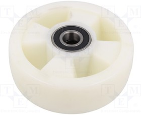 POBW 150/20K, Ролик транспортировочный, O 150мм, W 43мм, 500кг, Мат-л полиамид