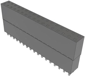 ESQ-117-33-L-D, PC / 104 Connectors Elevated Socket Strip, 0.100