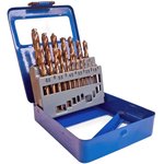 48-602, Набор сверл по металлу с кобальтом 5% в металлической коробке ...